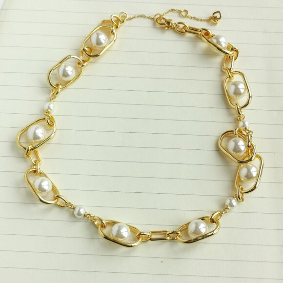 kate spade Jewelry - Glamorous Strands Gold Pearl Necklace - Kate Spade